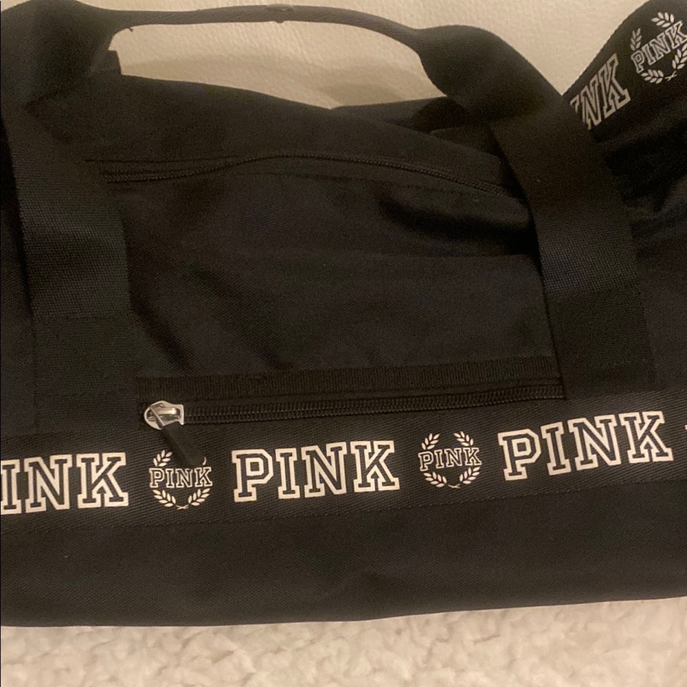 PINK Black Duffel Bag